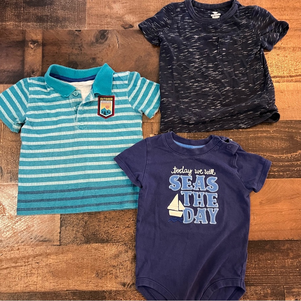 Baby Boy Summer Shirt Bundle (Size 18-24M)